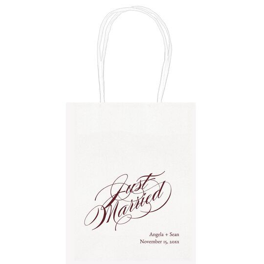 Romantic Just Married Mini Twisted Handled Bags